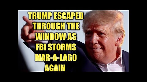 Donald Trump jumped over the fence as FBI storms mar-a-Lago again