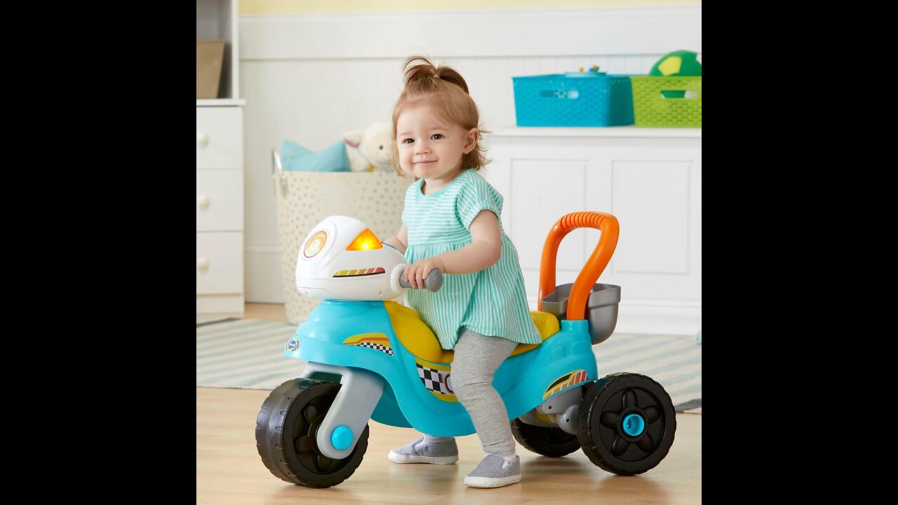 Moto VTech Pour enfants, La moto à trois roues Grow-with-me commence comme un déambulateur