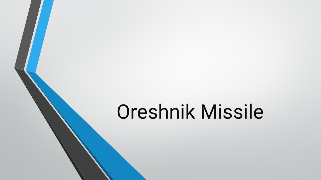 Oreshnik Missile