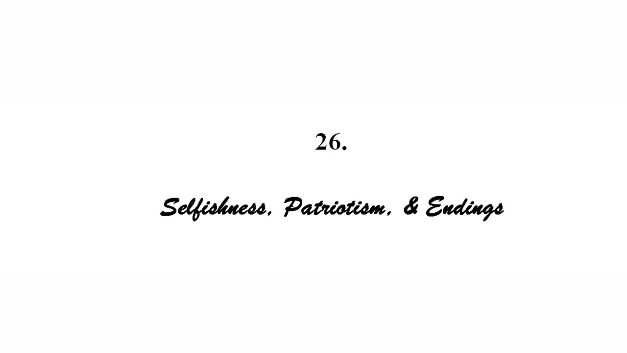 Scuds, Duds & Tyre by Joseph Wouk - Ch 26 -Selfishness, Patriotism, & Endings