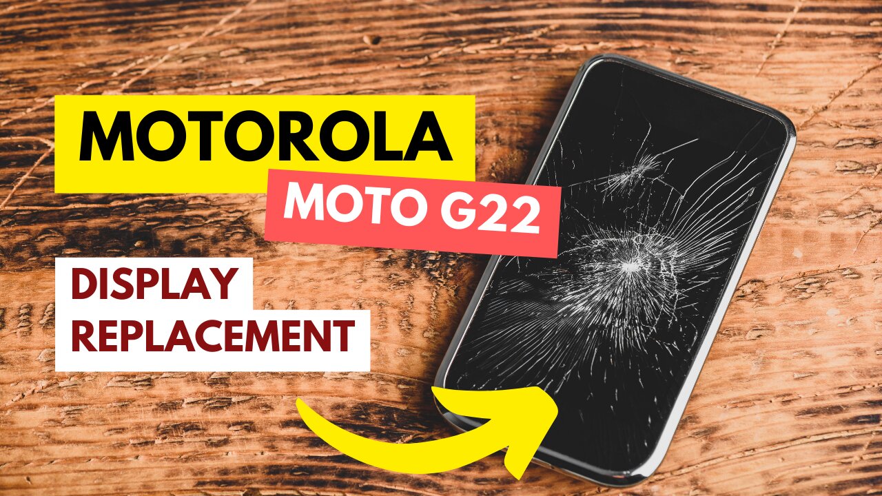 Motorola Moto G22 | Screen repair | Display replacement | Repair video