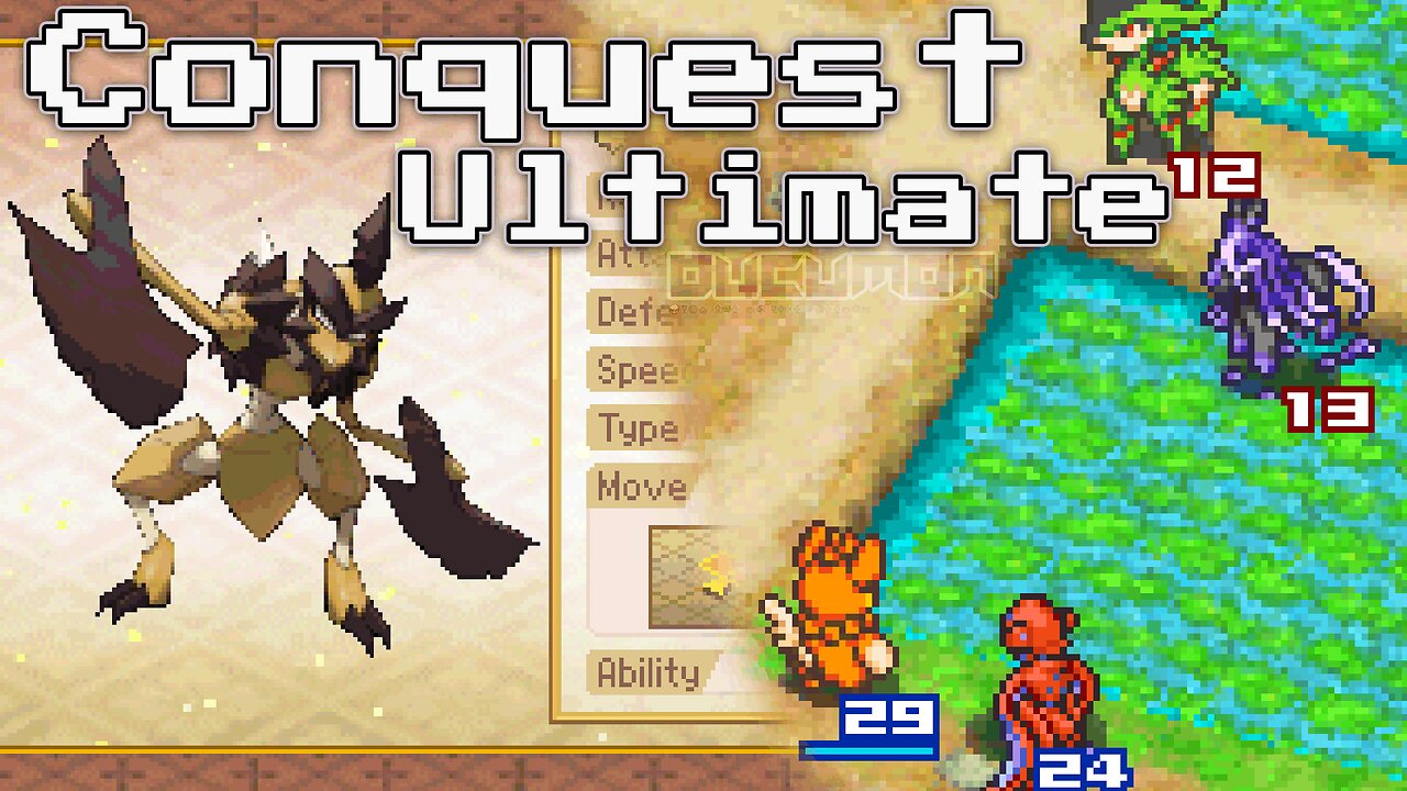 Pokemon Conquest Ultimate - NDS Hack ROM Gen 9 Complete Overhaul with 150 new Pokemon up to Gen 9