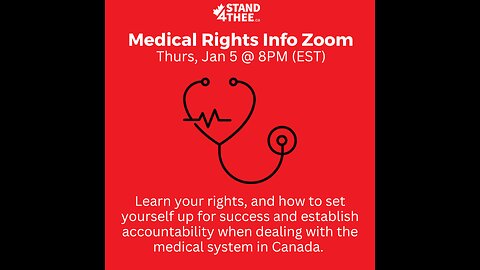 Stand4THEE Medical Rights Info Zoom Jan 5 2023