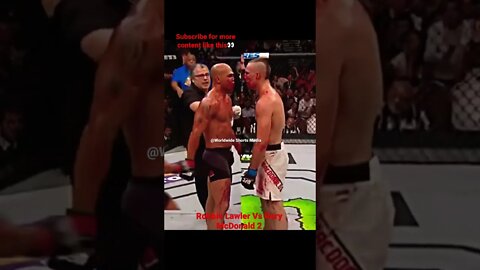 UFC - Robbie Lawle Vs Rory McDonald Insane Dogfight!!😤👊🥊 #shorts #ufc #robbielawler #rorymacdonald
