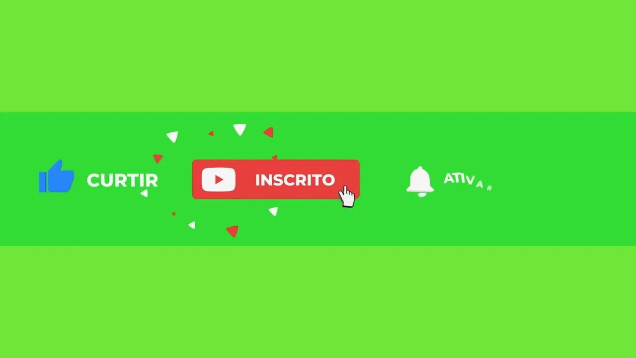 Chroma key botão inscreva-se green screen