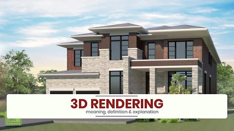 What is 3D RENDERING?