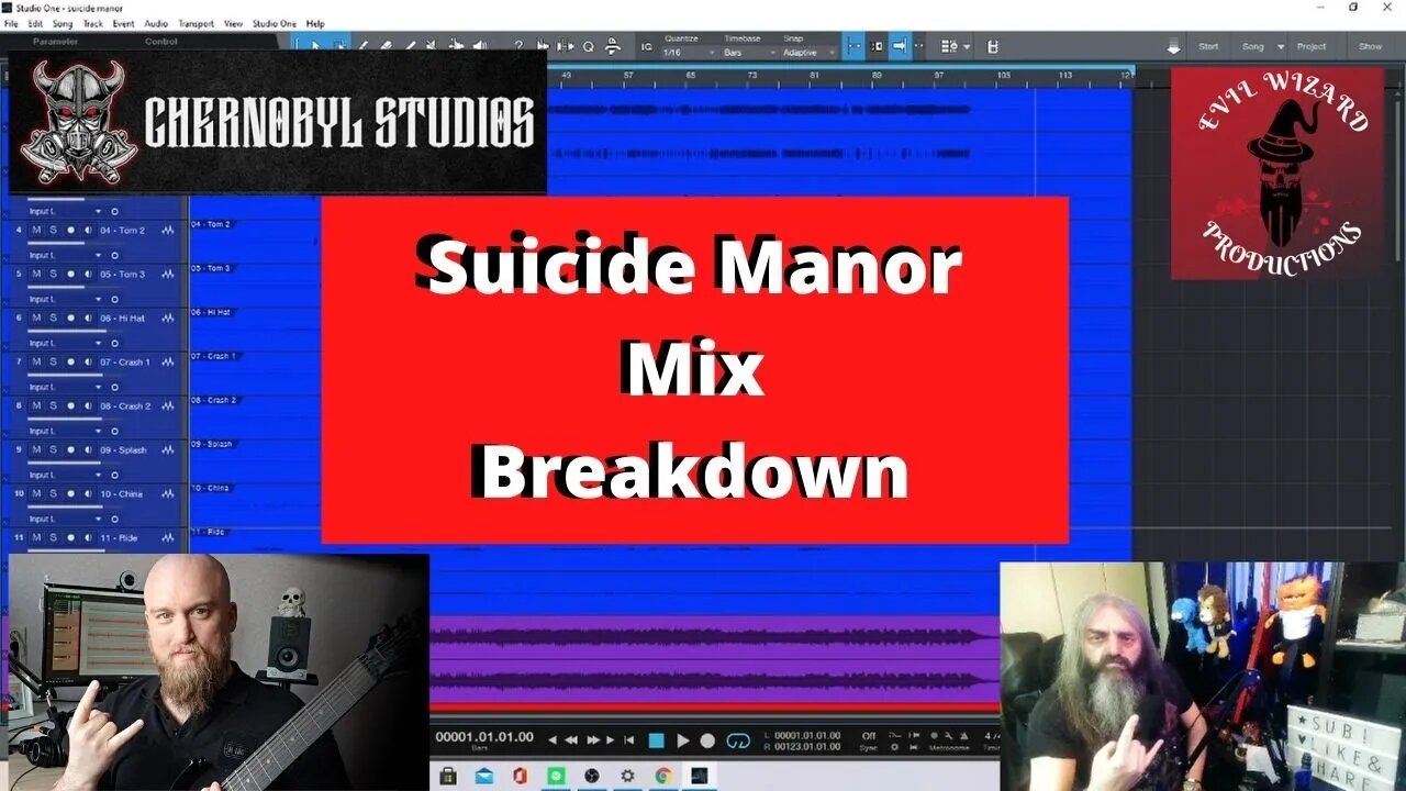 Mixing Metal Suicide Manor by Scott Elliott Mix Breakdown @CHERNOBYL STUDIOS