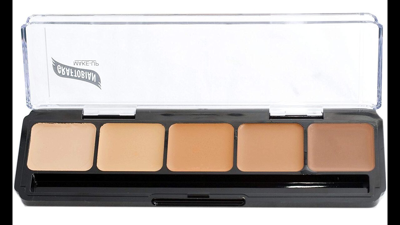 Graftobian Creme Foundation Warm Super Palette High Definition Makeup Kit – 18 Warm HD Full Cov...