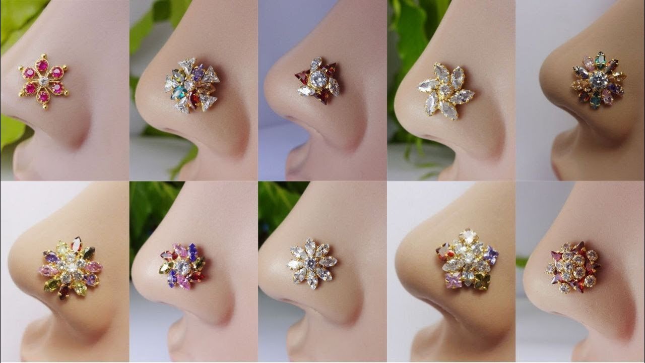 New Nose Pin designs with stones 2022 for women!!