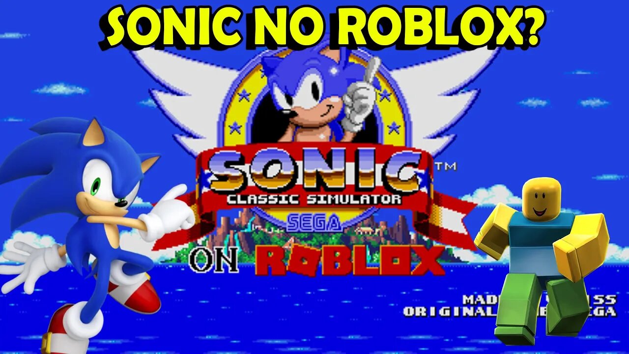 Sonic Clássico ONLINE no Roblox??