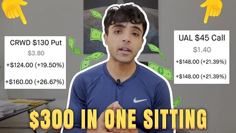 HOW I MADE $300 IN MINUTES TRADING OPTIONS