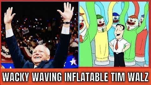 CRINGEY TIM WALZ as the Wacky Waving Inflatable Arm Flailing Tube Man (Family Guy Parody)