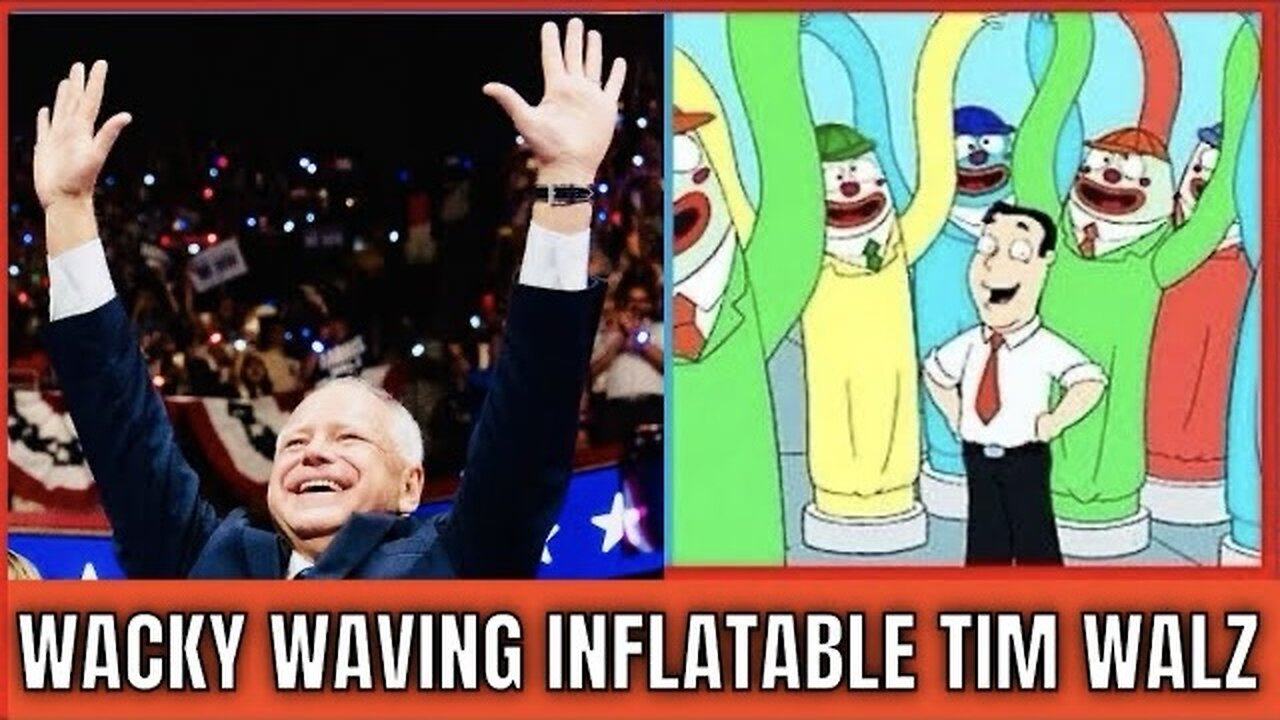 CRINGEY TIM WALZ as the Wacky Waving Inflatable Arm Flailing Tube Man (Family Guy Parody)