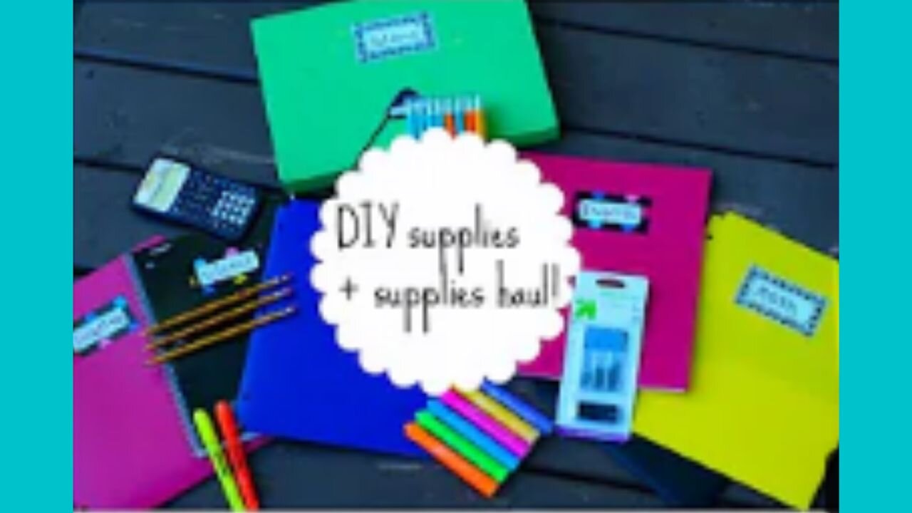 Back to school supplies haul/ DIY school supplies! ✂