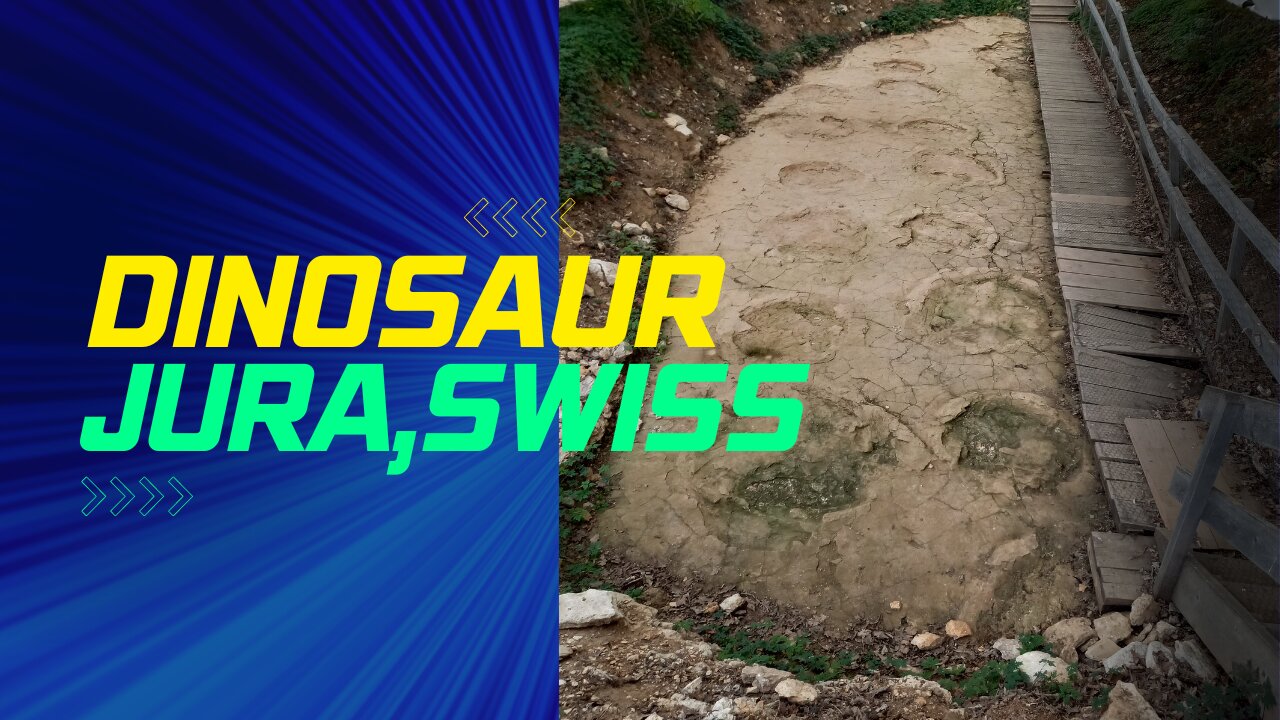 #Dinosaur #Footprint, #Jura, #Switzerland Protected by Thick Glass Structure