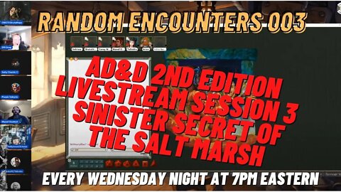 Random Encounters Episode 003. AD&D 2nd Edition Game Night #dungeonsanddragons