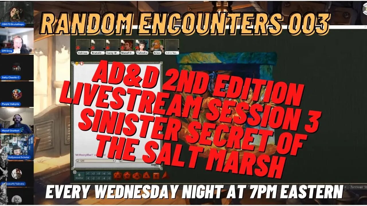 Random Encounters Episode 003. AD&D 2nd Edition Game Night #dungeonsanddragons