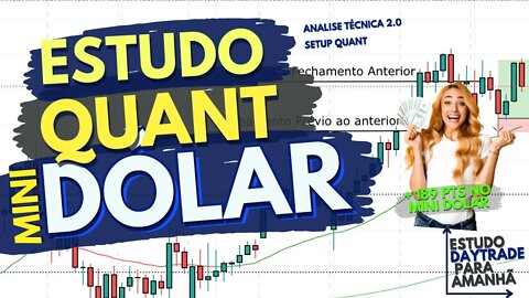 +189 PONTOS no mini dolar com SETUP QUANT e AT - Mini Dolar na prática #7