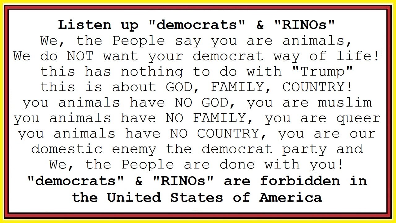 democrats & RINOs are animals