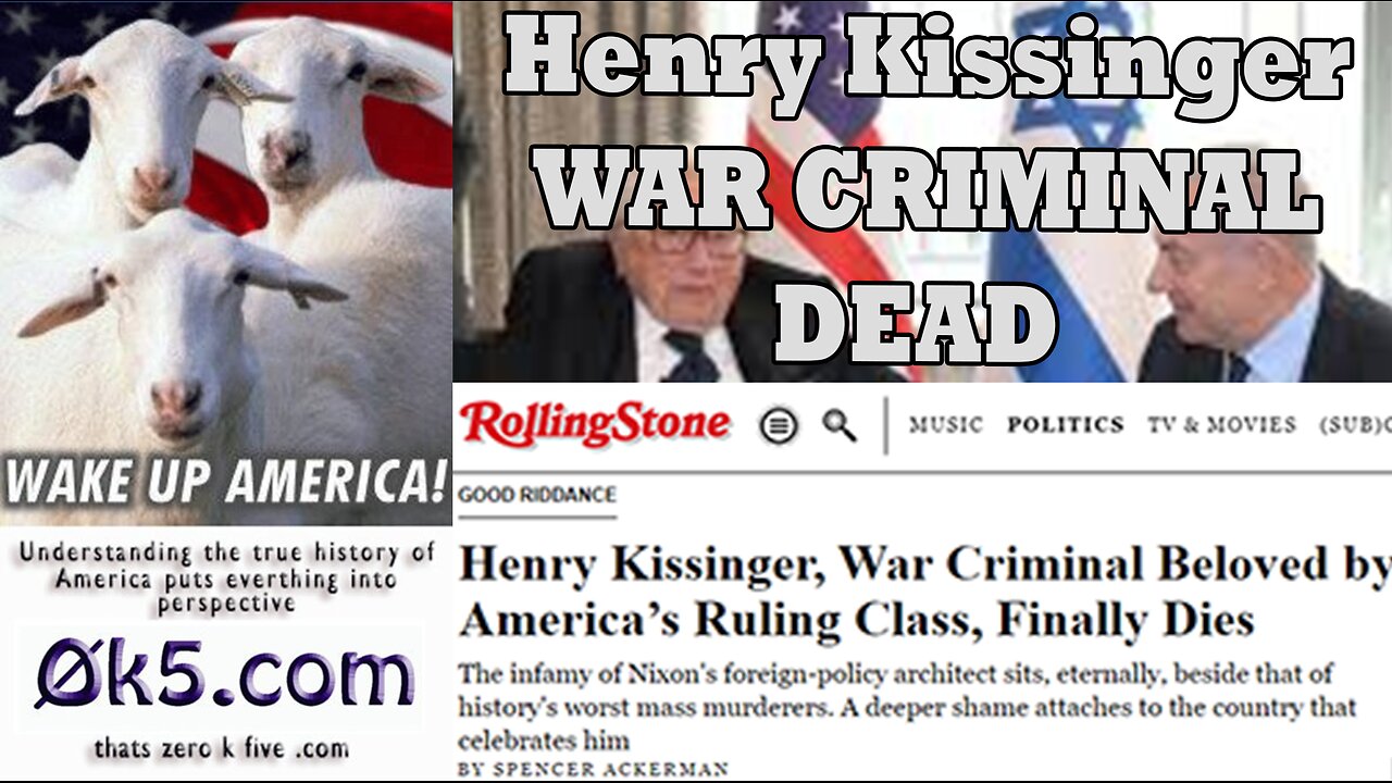 Henry Kissinger Is Dead. Here's a List of His War Crimes