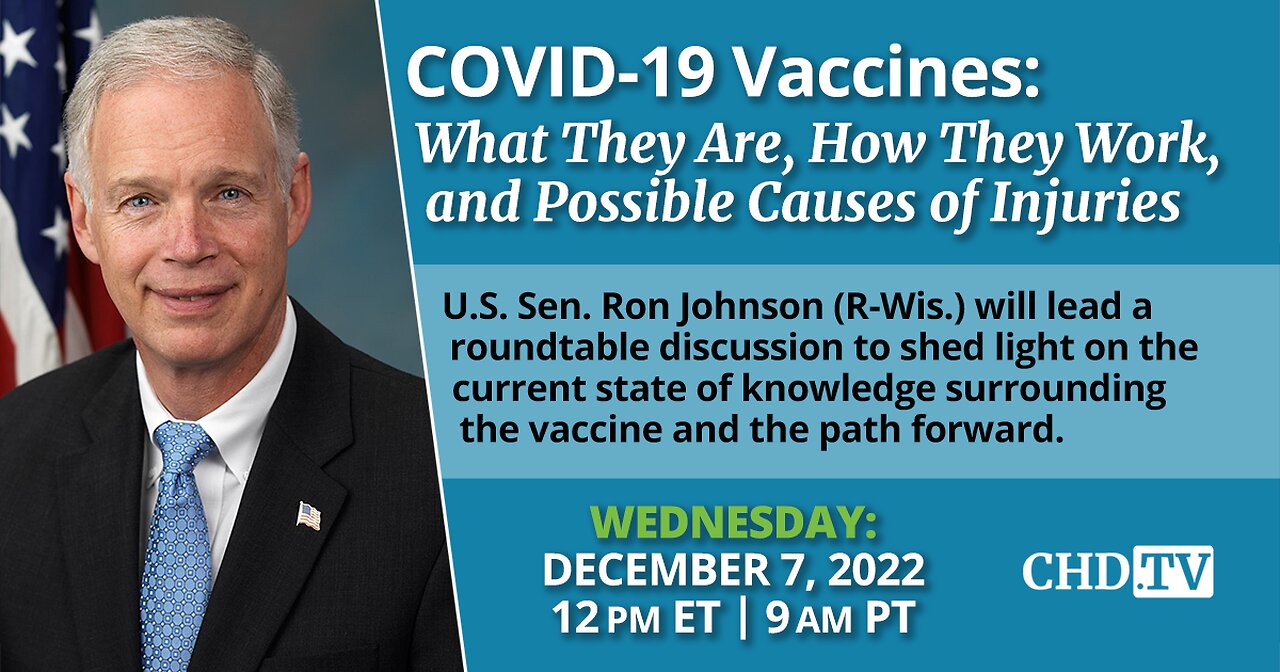 U.S. Sen. Ron Johnson Roundtable on COVID-19 Vaccines