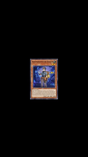 Yu Gi Oh! Adamancipator Seeker