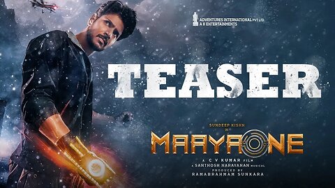 Hero Sundeep Kishan's MaayaOne Movie Teaser | CV Kumar | Santhosh Narayanan