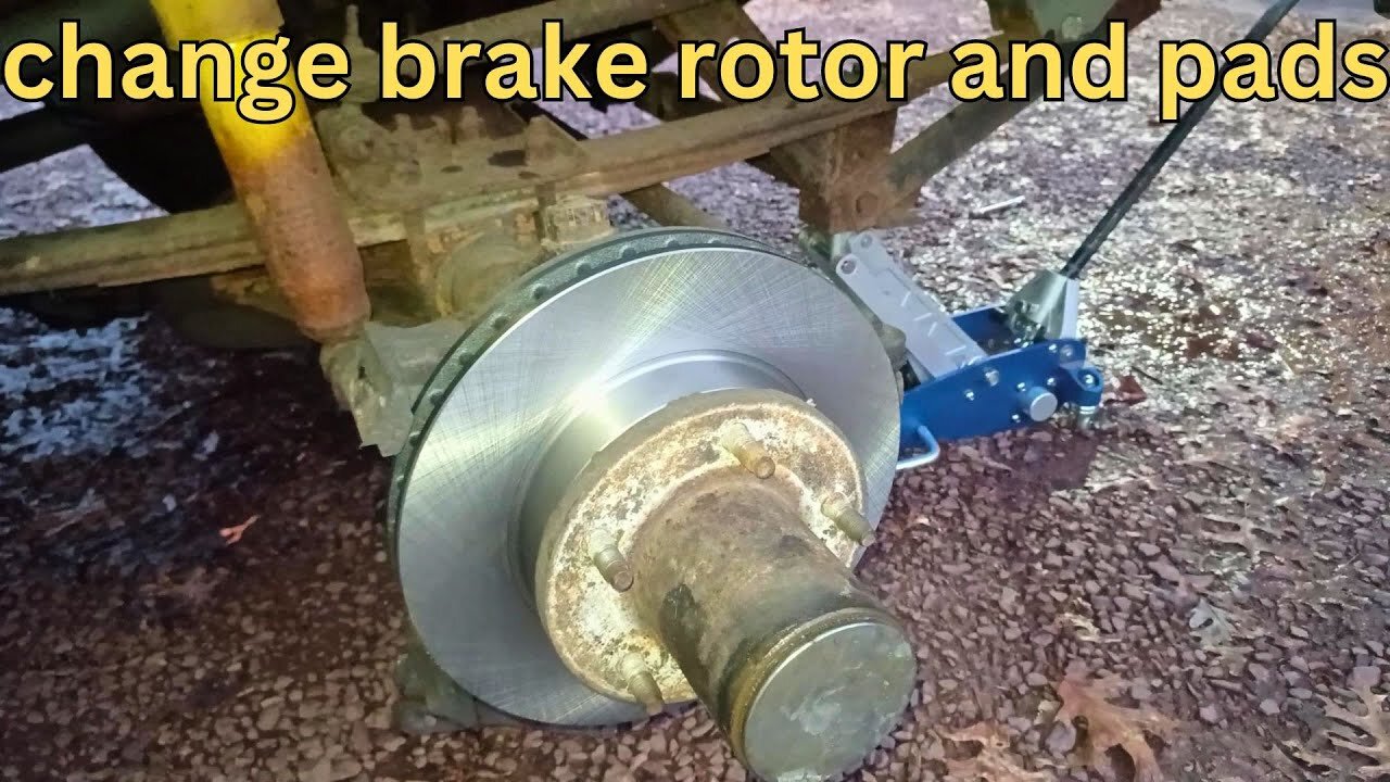 How to replace the brake rotor and pads on a dodge RAM charger