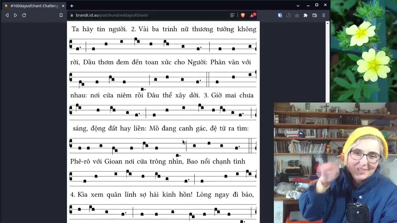 Sight singing Gregorian Chant - Tôi tin Chúa Giêsu đã sinh hườn.