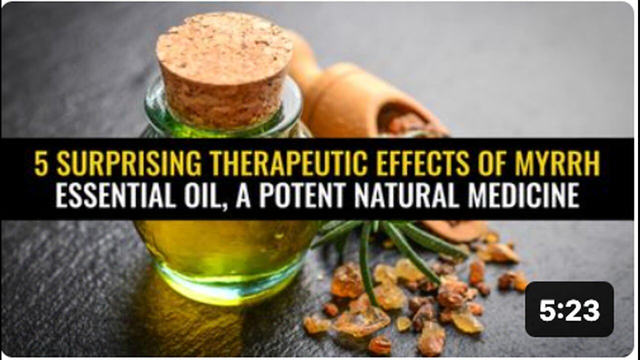 5 Surprising therapeutic effects of myrrh essential oil, a potent natural medicine