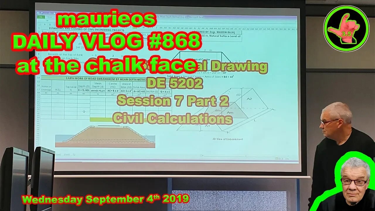 maurieos DAILY VLOG #868 at the chalk face