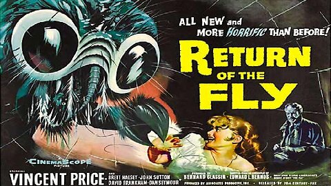 Vincent Price RETURN OF THE FLY 1959 Sequel to the 1958 Classic FULL MOVIE HD & W/S