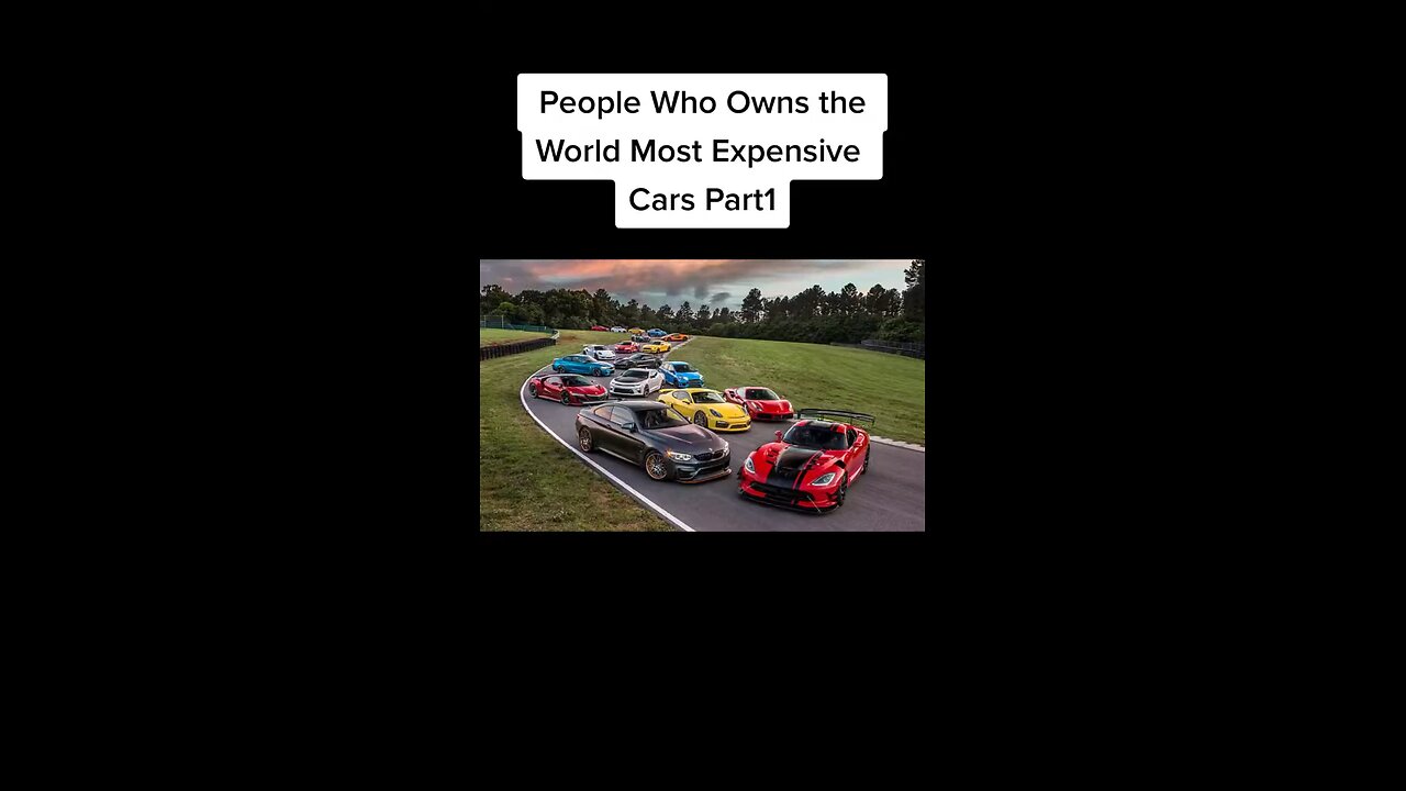 People with the most expensive cars in the world