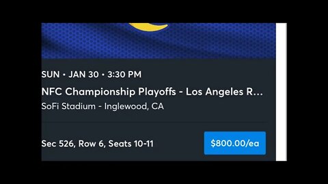 NFC championship tickets for sale