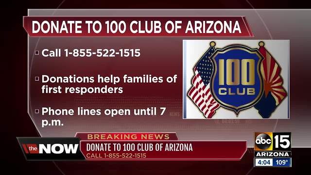 Donation line open for 100 Club of Arizona