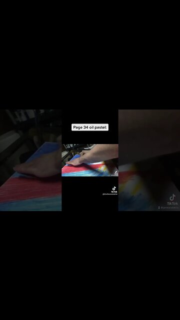 Oil pastel for page 34