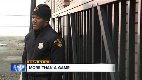 Break-in call for East Cleveland police officer turns into fun game of basketball