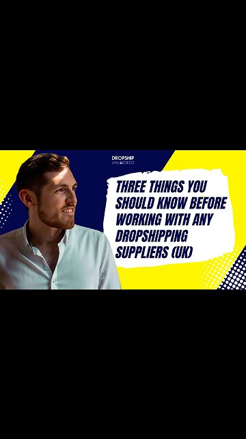 Here are three things you should know before working with any dropshipping suppliers (UK) 🇬🇧