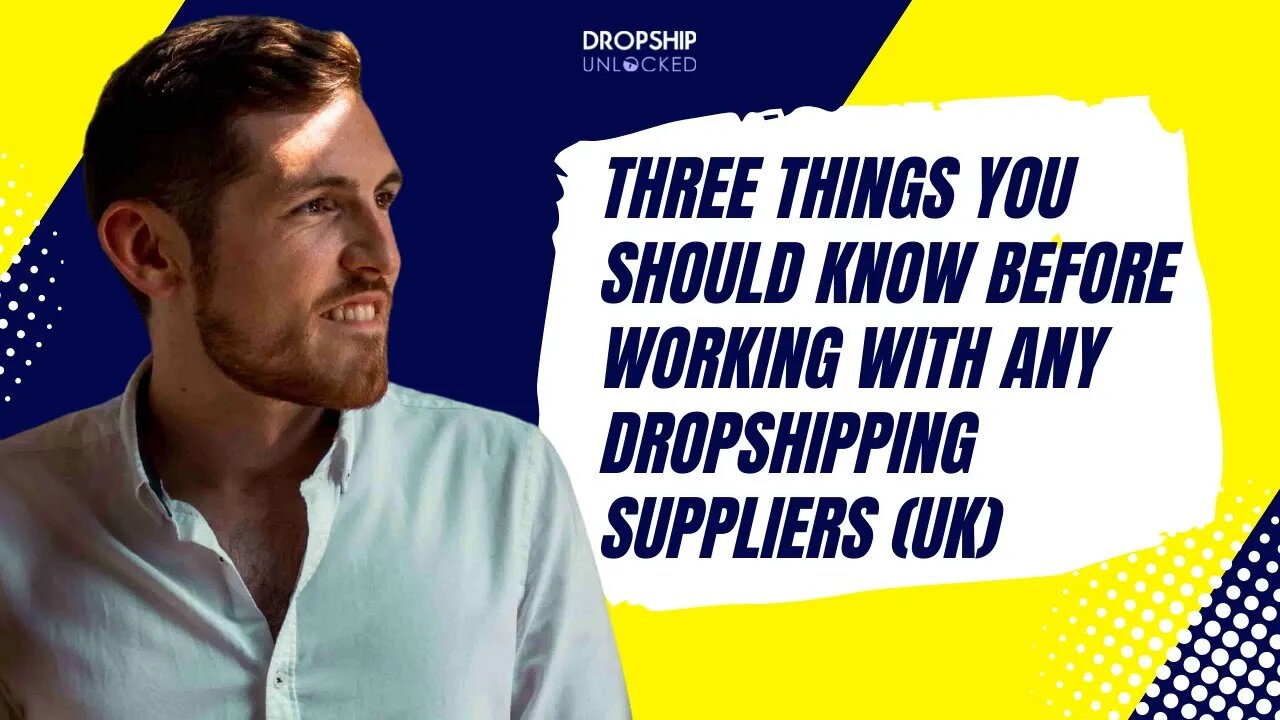 Here are three things you should know before working with any dropshipping suppliers (UK) 🇬🇧