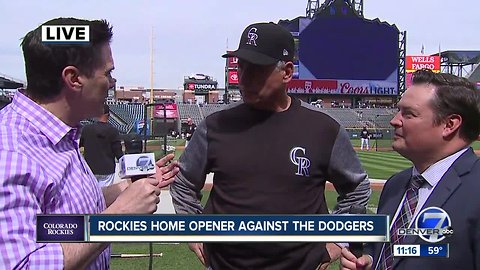 Rockies Manager Bud Black talks with Lionel and Troy ahead of home opener