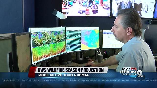 NWS projects more active than normal fire season