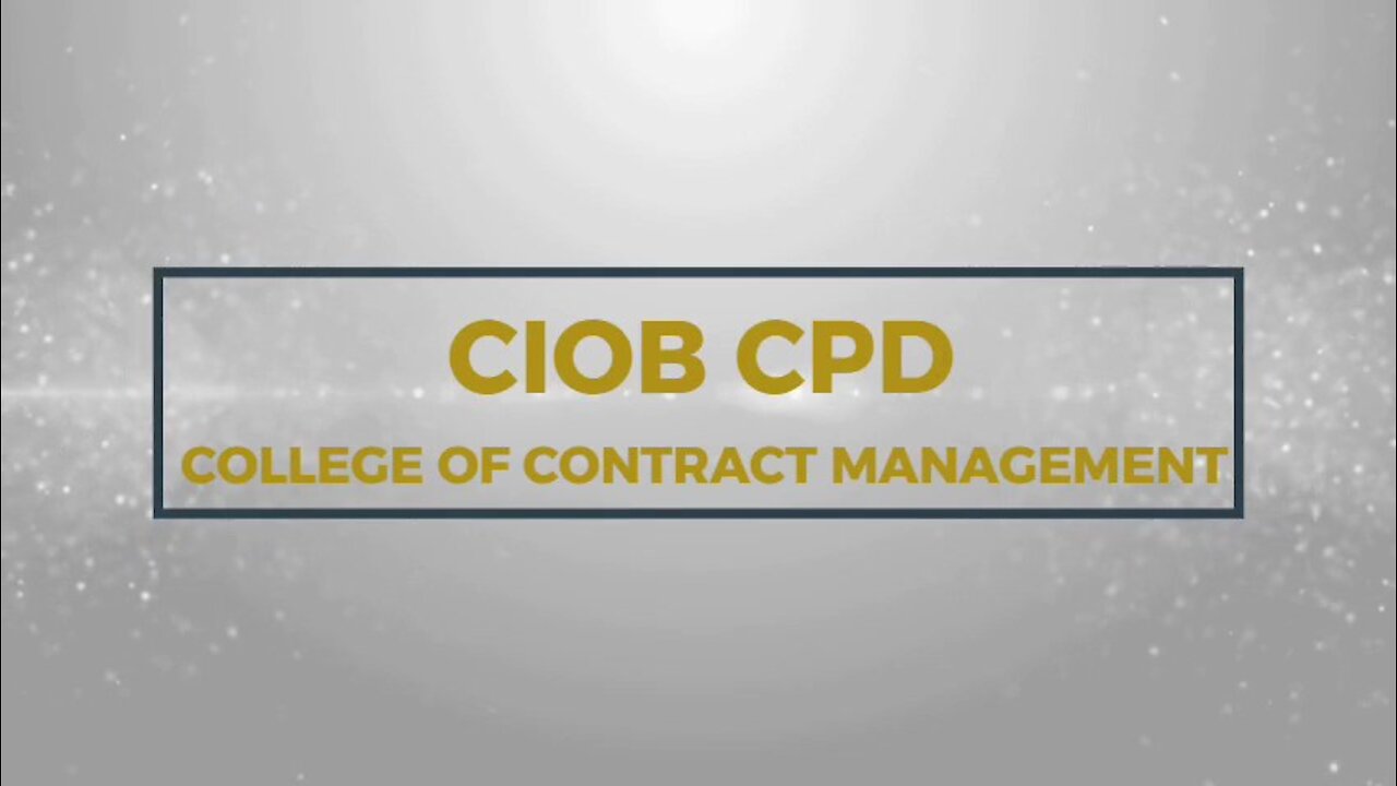 CIOB CPD | A CPD Course