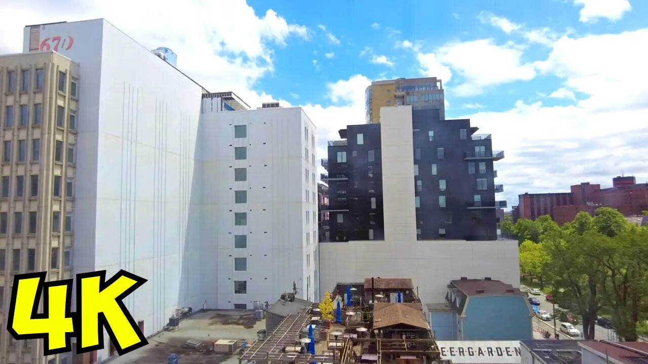 Timelapse Downtown Halifax Hotel View 4K