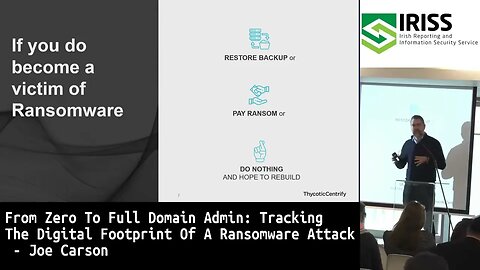 From Zero To Full Domain Admin Tracking The Digital Footprint Of A Ransomware Attack by Joe Carson