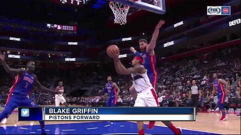 Blake Griffin laughs at referee's non-call on Bradley Beal's travel