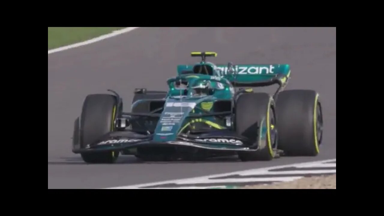 Close up AMR22 on track