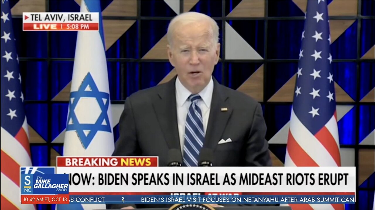 President Biden Shows Support for Israel During His Visit But Fails to Condemn Iran.