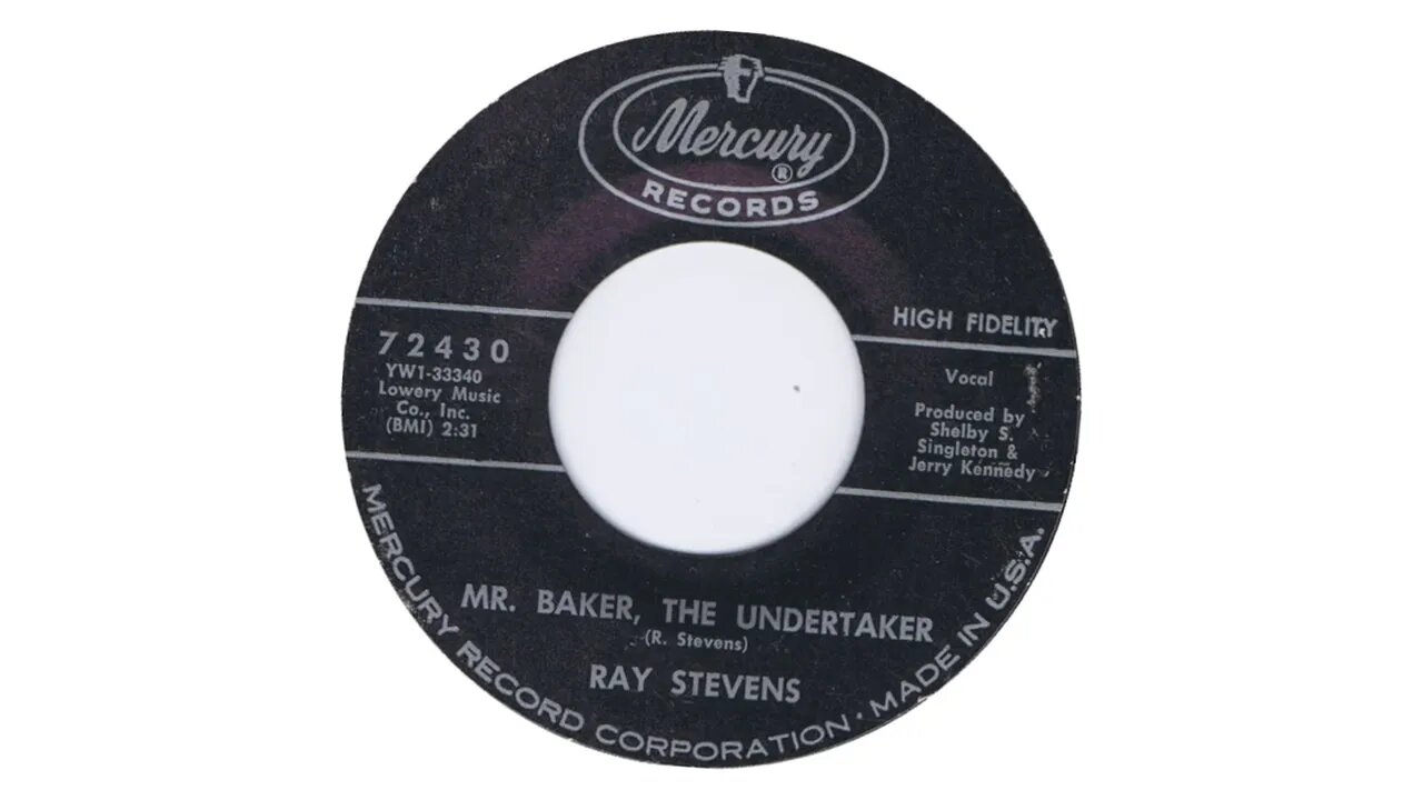 Ray Stevens - "Mr Baker, The Undertaker" (Official Audio)