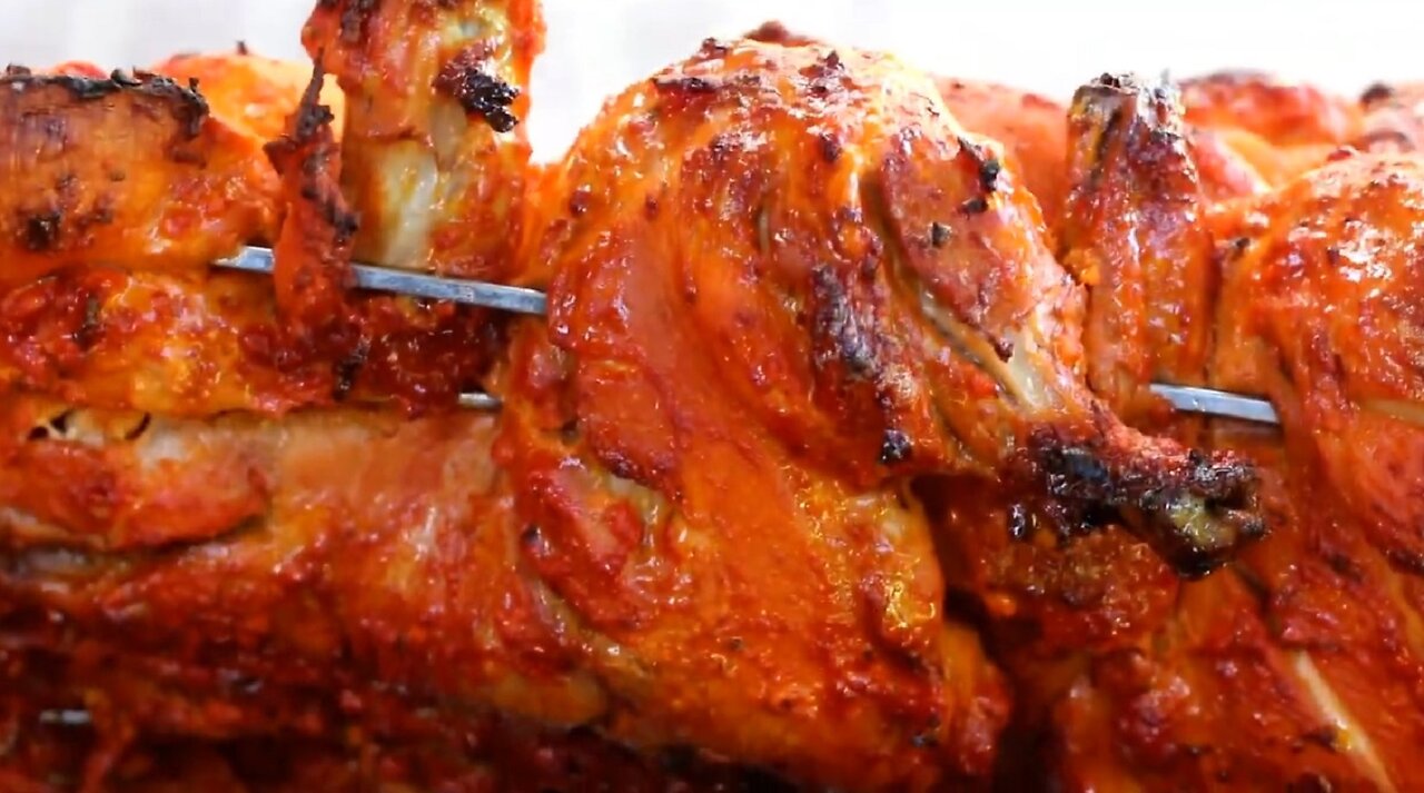 Charcoal Rotisserie Grill Tandoori Chicken - international cuisines