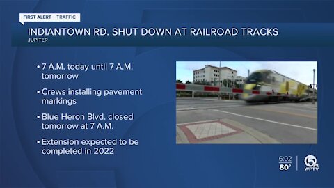 Brightline road closure could cause major delays in Jupiter